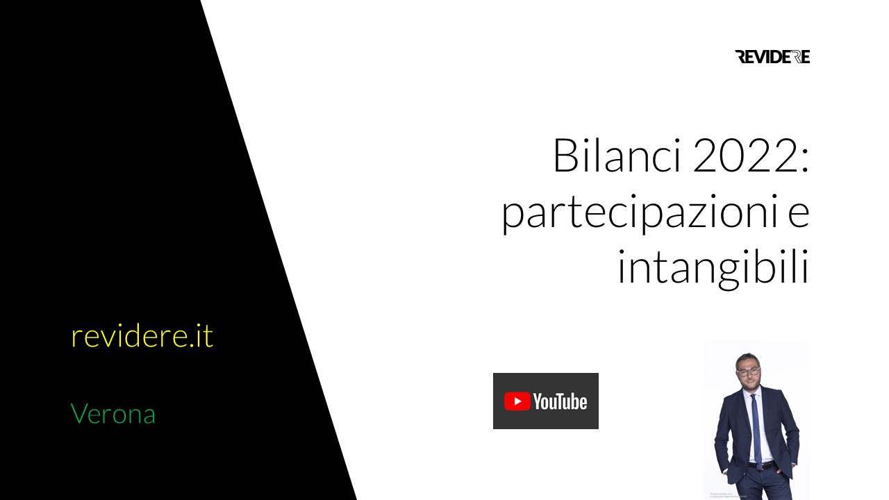 Bilanci 2022: partecipazioni e intangibili