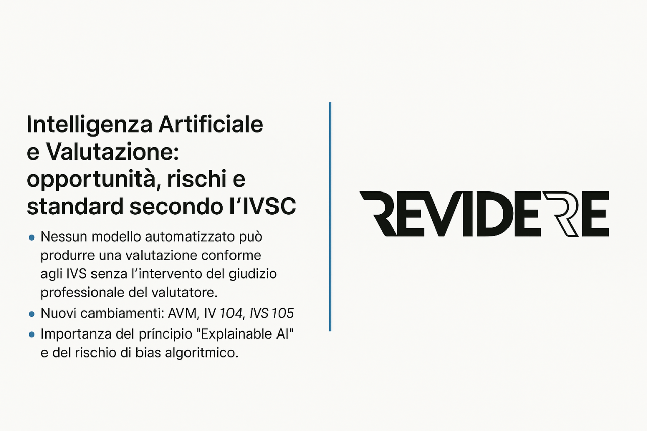 Intelligenza Artificiale e Valutazione: opportunità, rischi e standard secondo l'IVSC