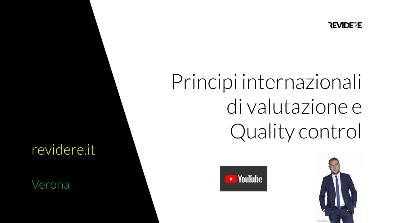 Principi internazionali di valutazione (IVS) e Quality control