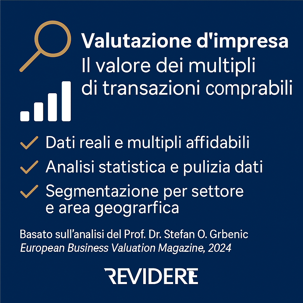 Valutazione d’impresa: il valore dei multipli di transazioni comparabili