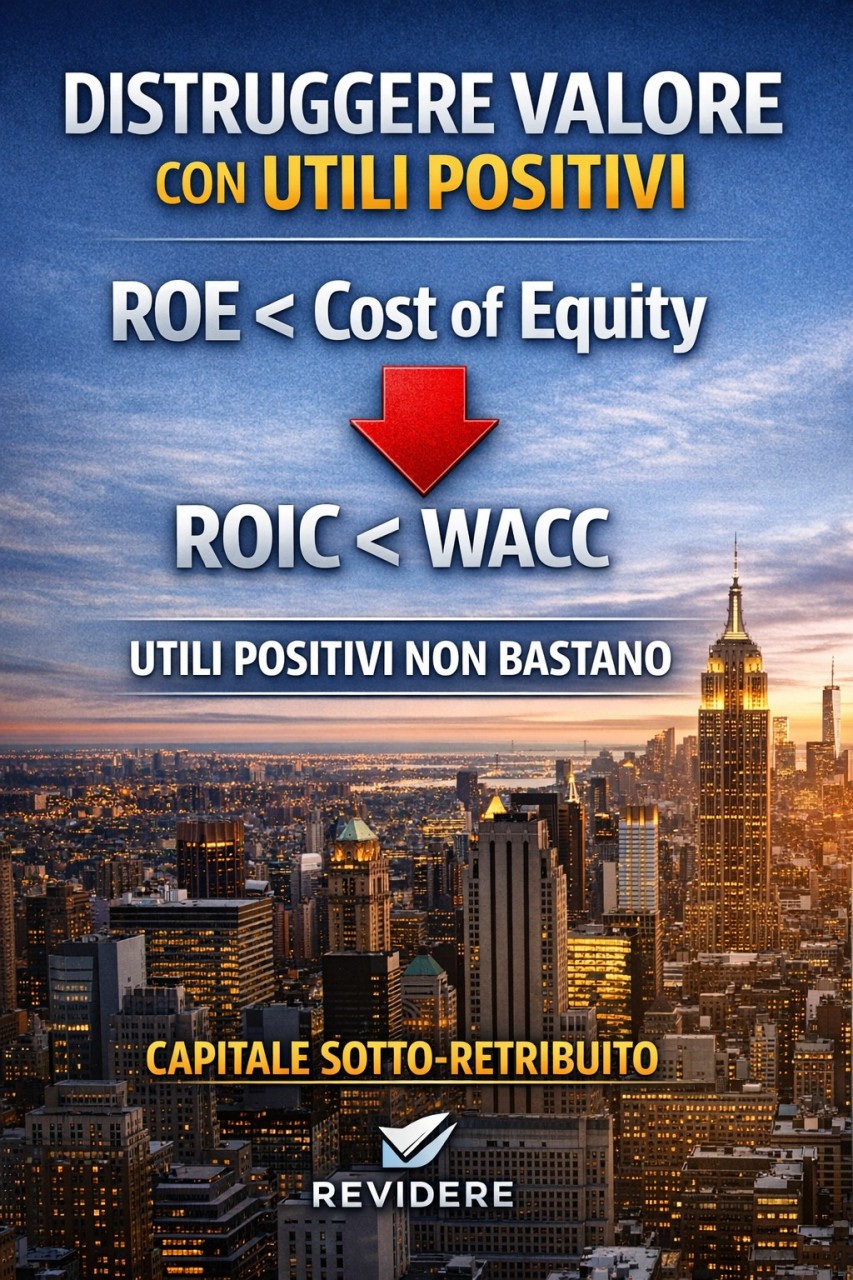 Distruggere valore con utili positivi