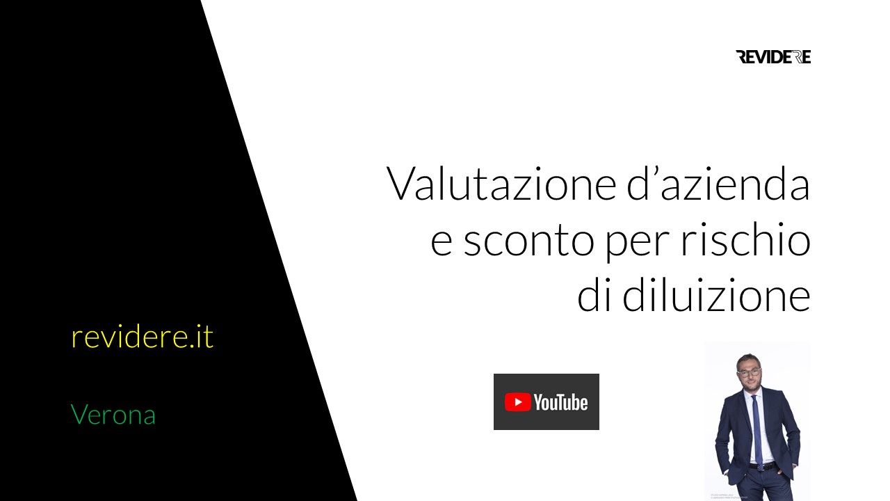 Valutazione d'azienda e sconto per rischio di diluizione